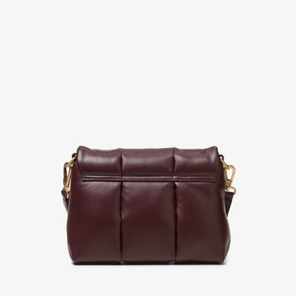 Clarks Puffy Crossbody Burgundy Leather