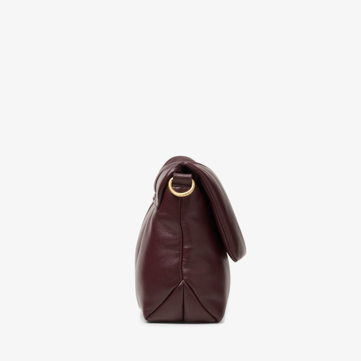 Clarks Puffy Crossbody Burgundy Leather