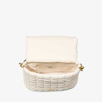Clarks Quilted Cross Cream