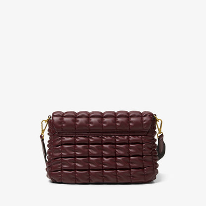 Clarks Quilted Cross Burgundy