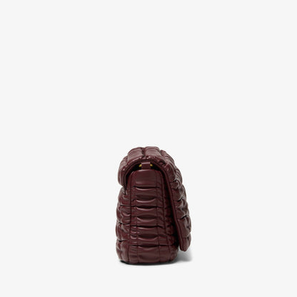 Clarks Quilted Cross Burgundy