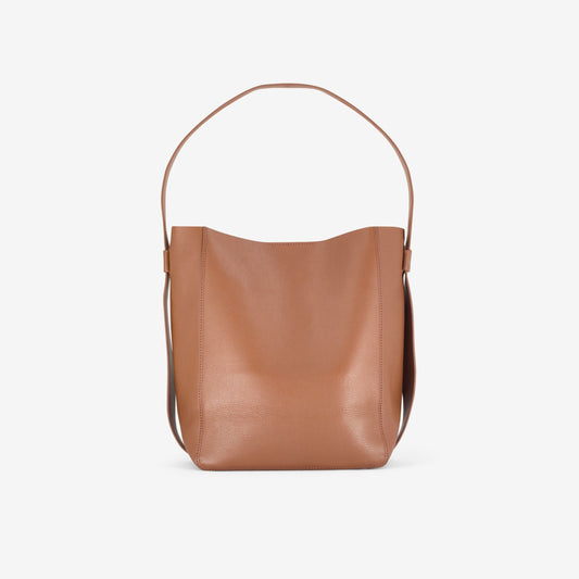 Clarks Bucket Tote Tan Leather