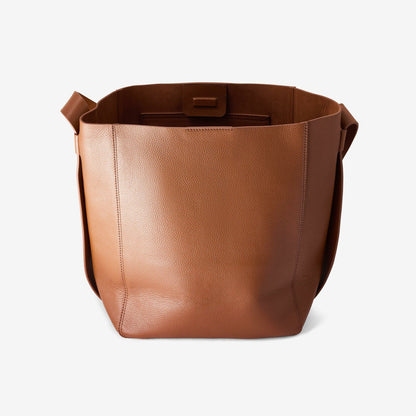 Clarks Bucket Tote Tan Leather