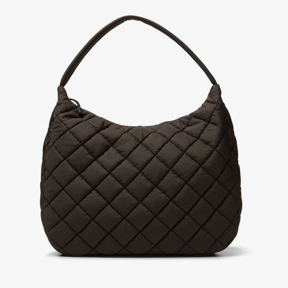 Clarks Quilted Tote Dark Brown