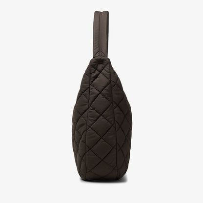 Clarks Quilted Tote Dark Brown