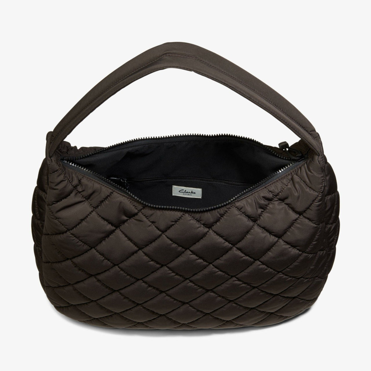 Clarks Quilted Tote Dark Brown