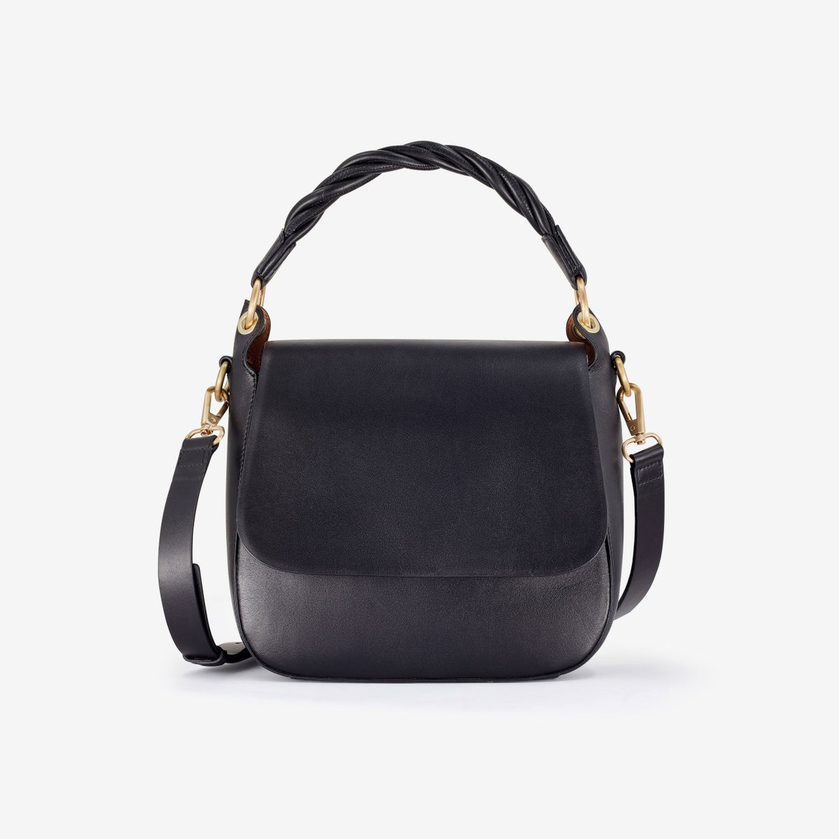 Clarks Twist Midi Black Leather