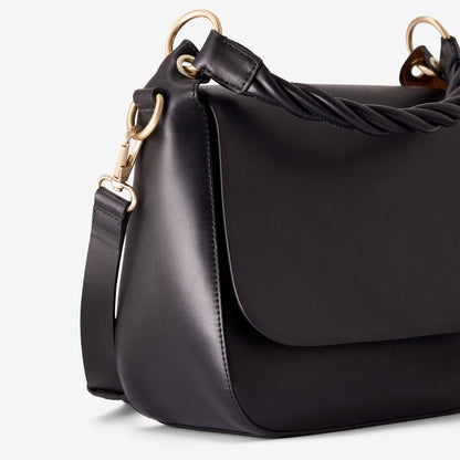 Clarks Twist Midi Black Leather