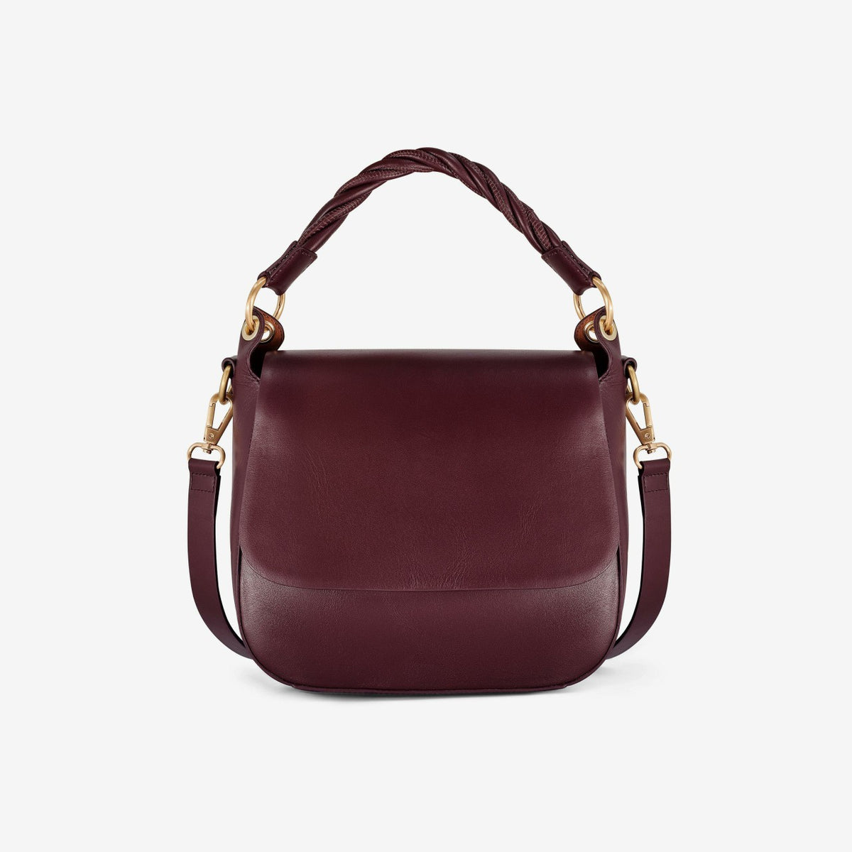Clarks Twist Midi Burgundy Leather