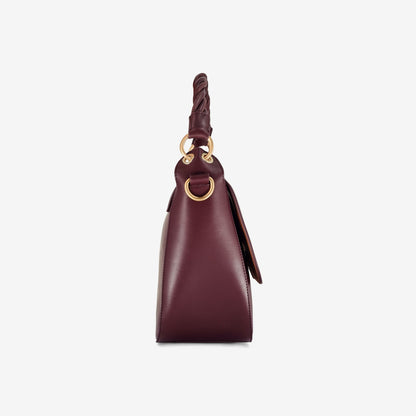 Clarks Twist Midi Burgundy Leather
