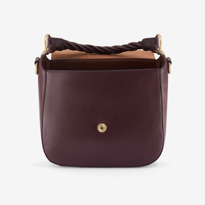 Clarks Twist Midi Burgundy Leather