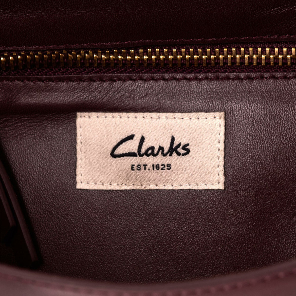 Clarks Twist Midi Burgundy Leather
