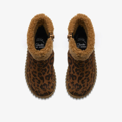 Clarks Cove Snug Toddler Leopard Print