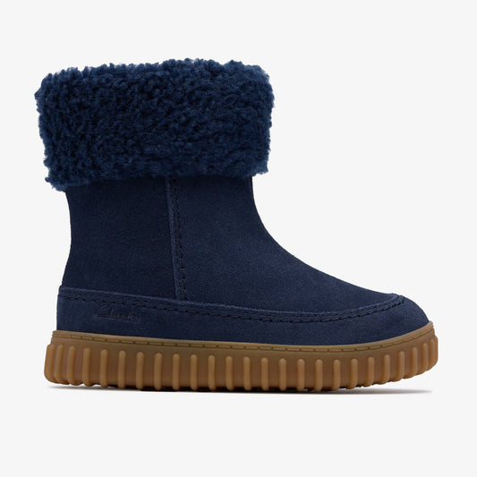 Clarks Cove Snug Toddler Navy Suede