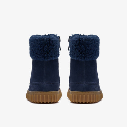 Clarks Cove Snug Toddler Navy Suede