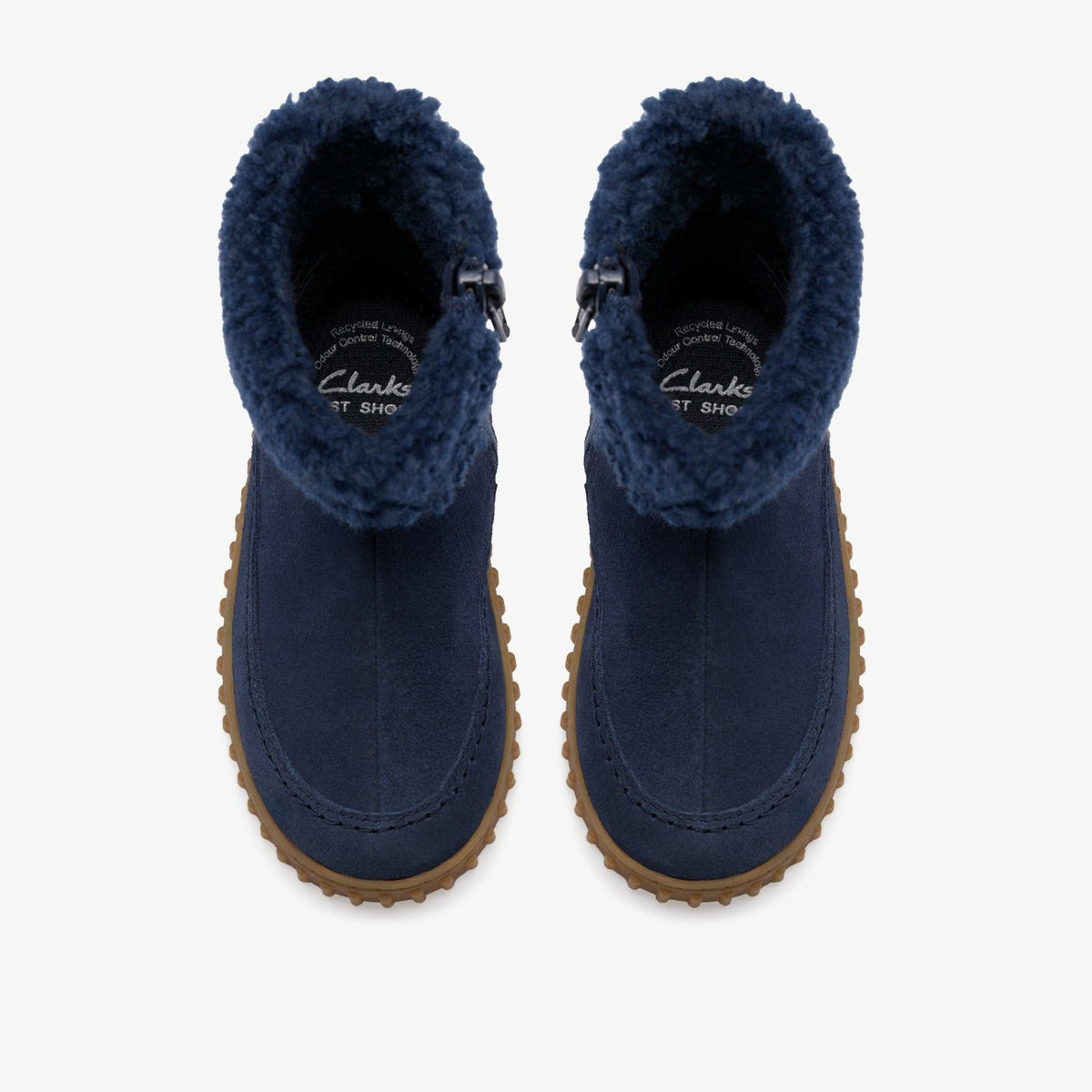 Clarks Cove Snug Toddler Navy Suede