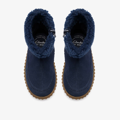 Clarks Cove Snug Toddler Navy Suede