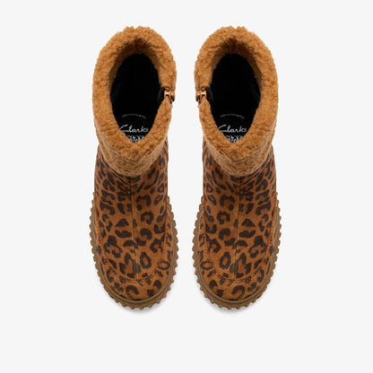 Clarks Cove Snug Kid Leopard Print