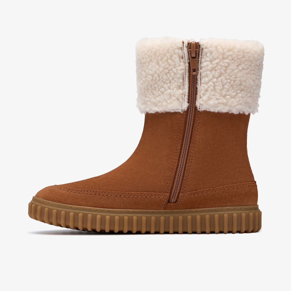 Clarks Cove Snug Kid Tan Suede