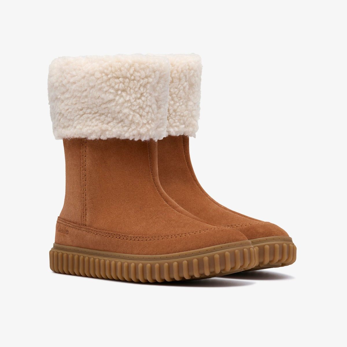 Clarks Cove Snug Kid Tan Suede
