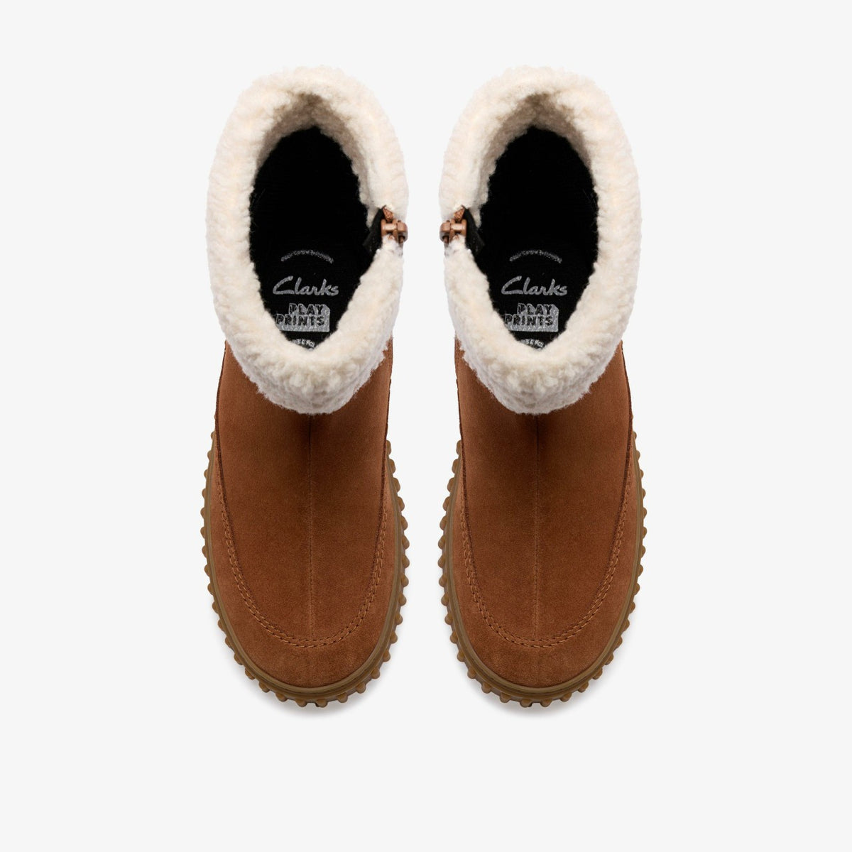 Clarks Cove Snug Kid Tan Suede