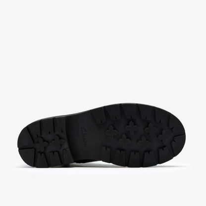 Clarks Prague Shine Kid Black Leather