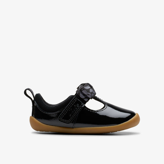 Clarks Roamer Trim Toddler Black Patent