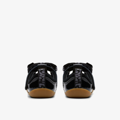 Clarks Roamer Trim Toddler Black Patent