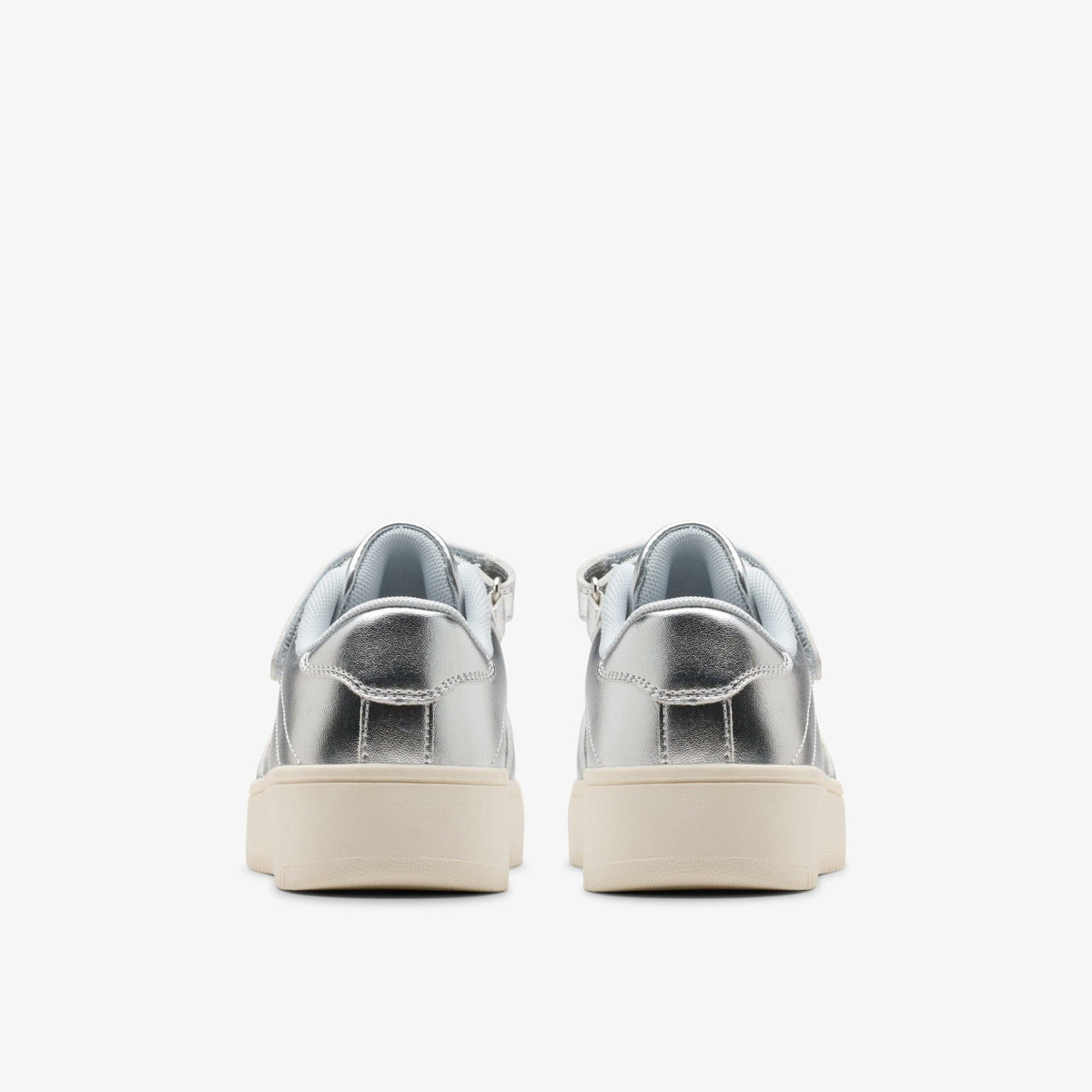 Clarks Barley Step Kid Silver Metallic