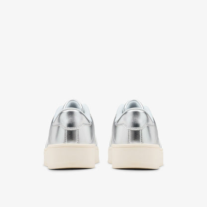 Clarks Barley Step Youth Silver Metallic