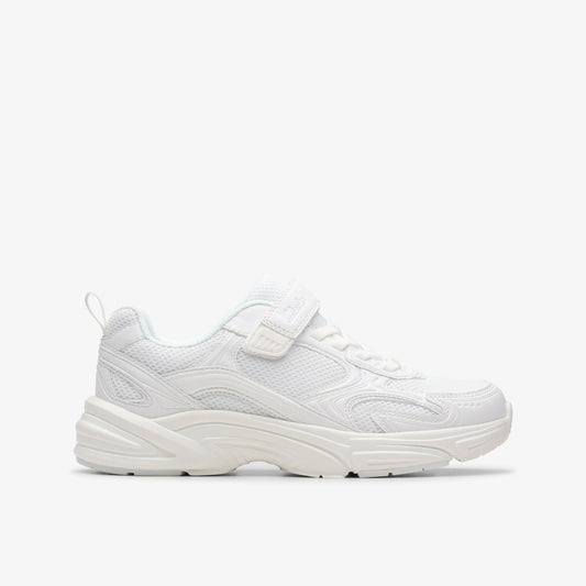 Clarks Crafton Move Kid White/White