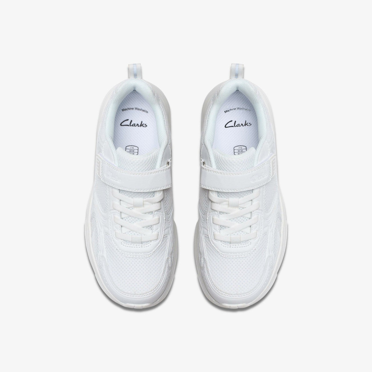 Clarks Crafton Move Kid White/White