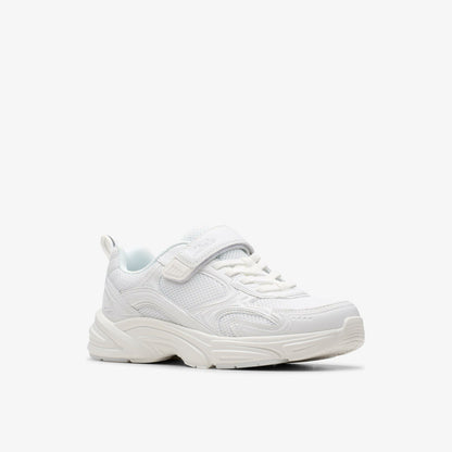Clarks Crafton Move Kid White/White