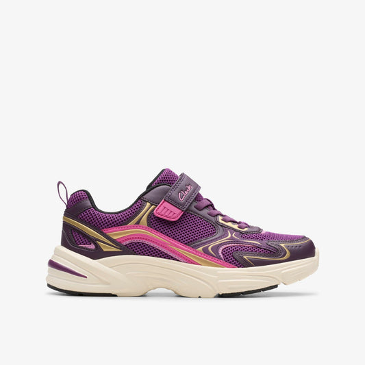 Clarks Crafton Move Kid Purple Combination