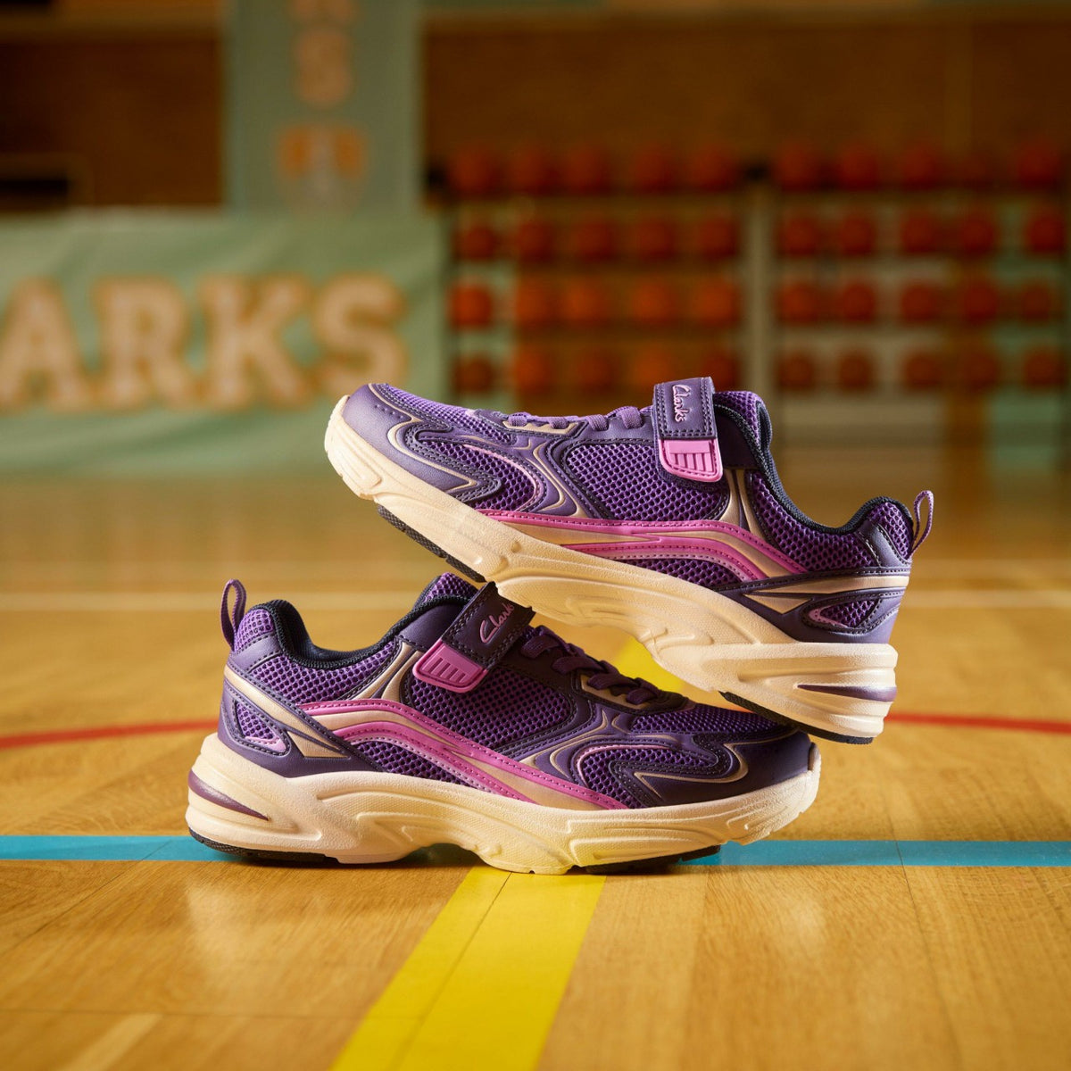 Clarks Crafton Move Kid Purple Combination