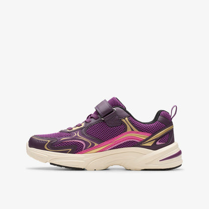 Clarks Crafton Move Kid Purple Combination