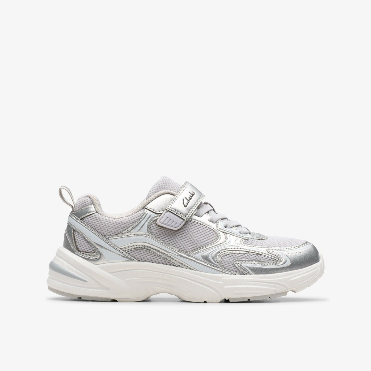 Clarks Crafton Move Kid Silver Metallic