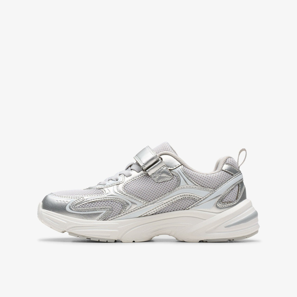 Clarks Crafton Move Kid Silver Metallic