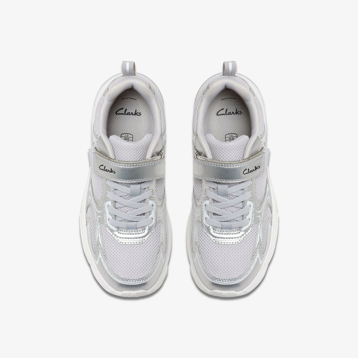 Clarks Crafton Move Kid Silver Metallic