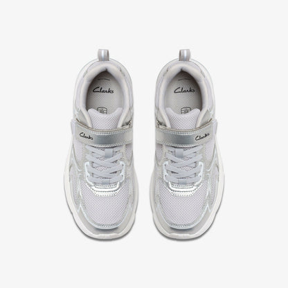 Clarks Crafton Move Kid Silver Metallic