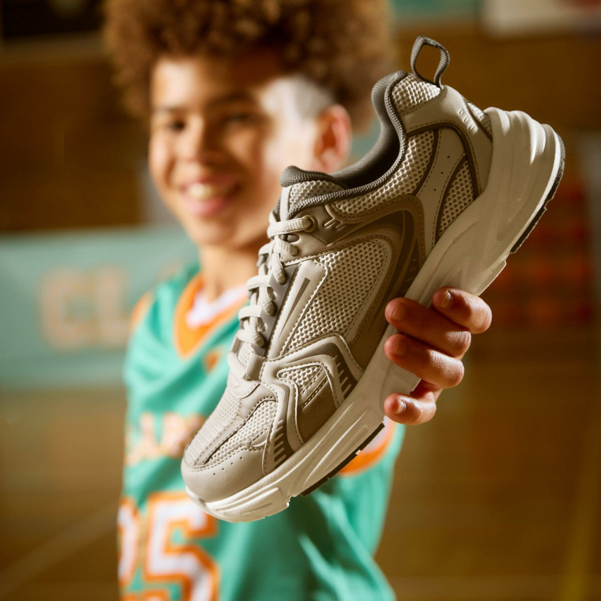 Clarks Crafton Move Youth Beige Combination