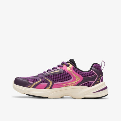 Clarks Crafton Move Youth Purple Combination