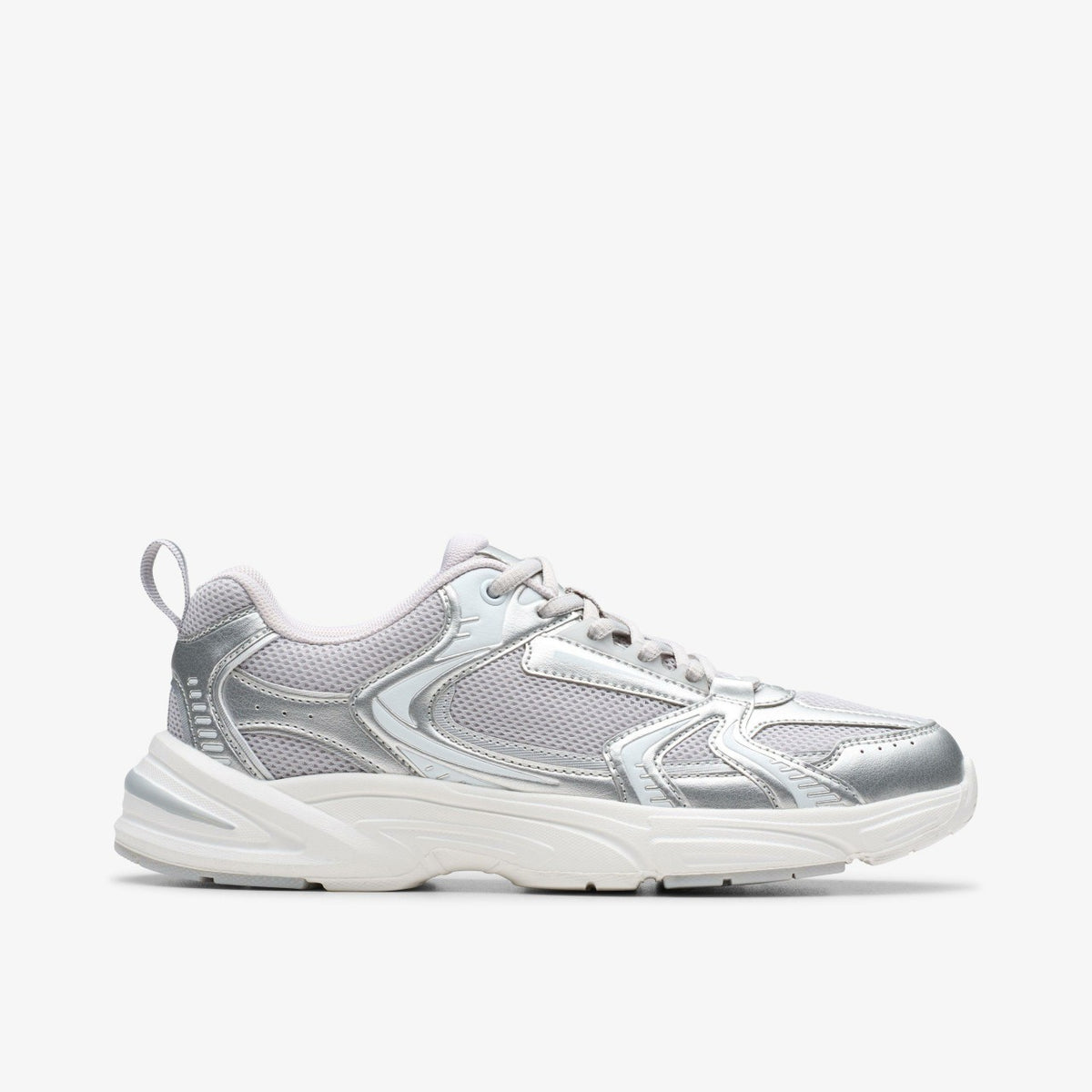 Clarks Crafton Move Youth Silver Metallic