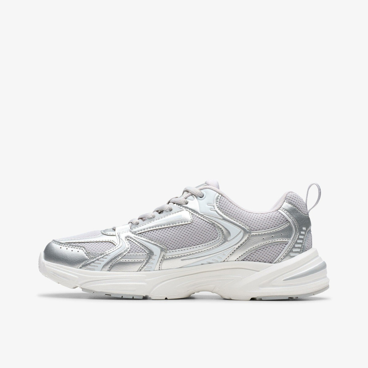 Clarks Crafton Move Youth Silver Metallic