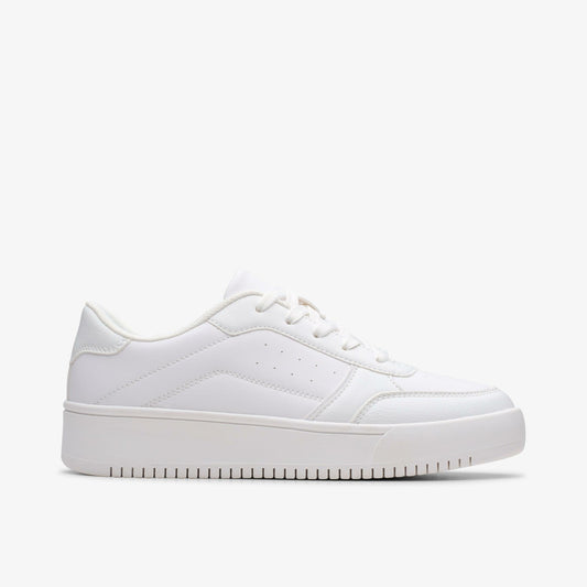 Clarks Barley Step Youth White/White