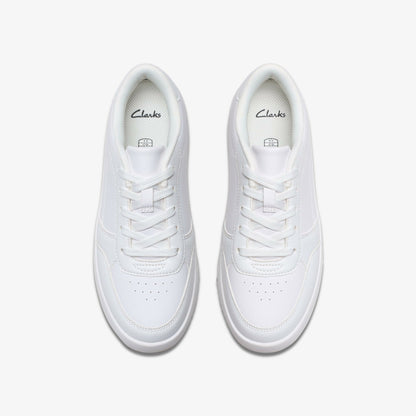 Clarks Barley Step Youth White/White