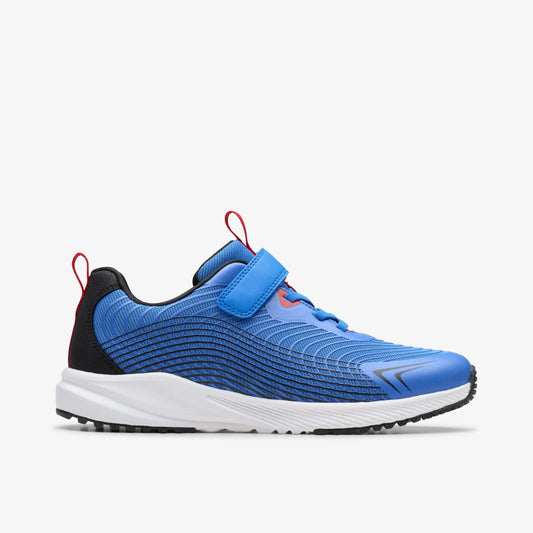 Clarks Deyes Dash Youth Blue Synthetic