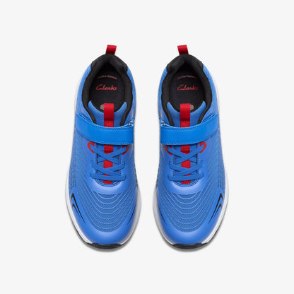 Clarks Deyes Dash Youth Blue Synthetic