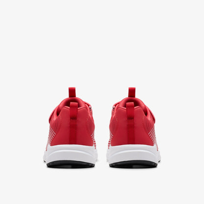 Clarks Deyes Dash Youth Red Synthetic