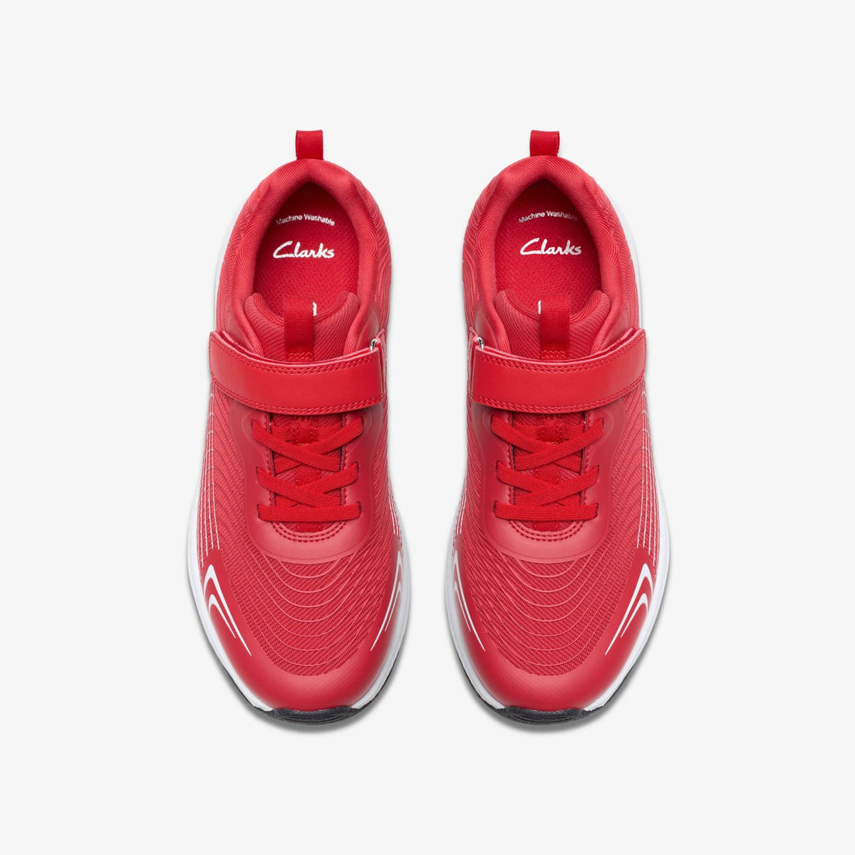 Clarks Deyes Dash Youth Red Synthetic